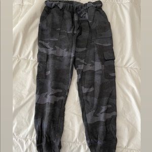 Blue Camo Cargo Joggers